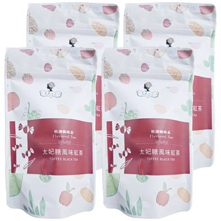 午茶夫人 太妃糖風味紅茶, 0卡路里, 特選錫蘭紅茶, PET三角茶袋, 2g, 10包, 4袋