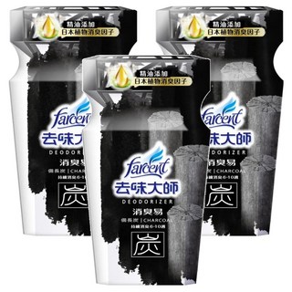 farcent 花仙子 去味大師 消臭易 備長碳, 350ml, 3瓶