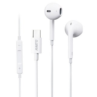 TW焊馬 線控Type-C耳機麥克風，半入耳式 人體工學設計 輕盈貼耳, CY-H5730, 白色