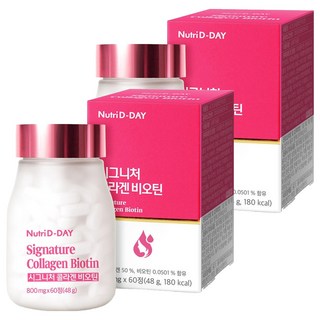뉴트리디데이 시그니처 콜라겐 비오틴, 60정, 2개