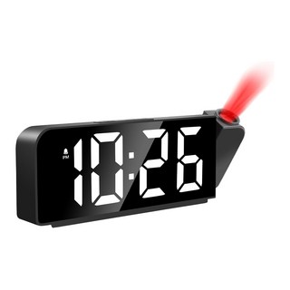 8013彩燈投影電子鐘 ABS+PC材質 帶鬧鐘和貪睡功能 可調亮度, 顏色隨機