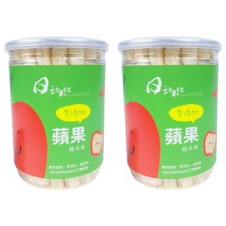 日初禾作 好棒棒 糙米餅 無任何化學添加物、無防腐劑、無調味 8m+, 蘋果, 50g, 2罐