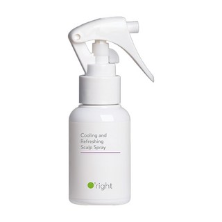 O'right 歐萊德 沁涼頭皮清新噴霧, 輕便瓶身噴槍設計 隨身攜帶方便 調理淨化頭皮, 50ml, 1瓶
