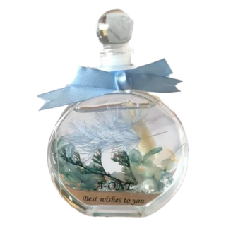 A-ONE 匯旺 浮游花DIY花材包 Set, 天然植物乾燥花, 尺寸約12 x 12 CM, 藍霓流雲