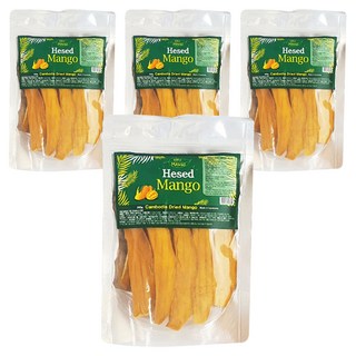 黑絲芒果乾片, 200g, 4個