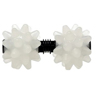 RUMBLE ROLLER 標準惡魔球 Set, 實心高密度，大小多樣，按摩肌肉筋膜, 白色 + 黑色, 1個