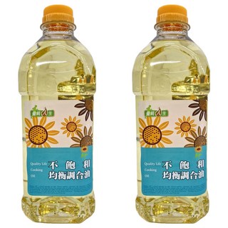 順發油品 優質人生不飽和均衡調合油, 1.5L, 2瓶