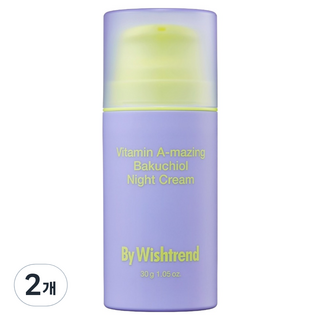 By Wishtrend Vitamin A-mazing補骨脂酚晚霜, 2瓶