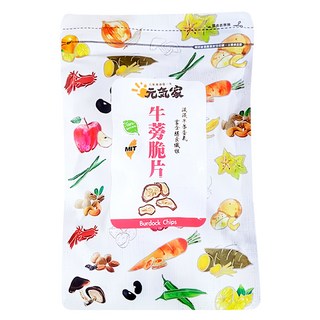 元氣家 牛蒡脆片 低溫烘焙 不添加色素、防腐劑, 100g, 1包