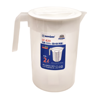 KEYWAY 聯府 名廚量水壺 附蓋, 白色, 2L, 1個