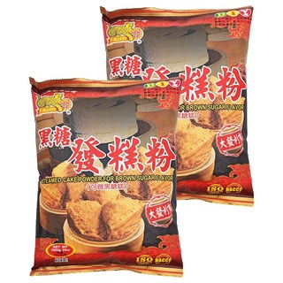 金錢豹 黑糖發糕粉 可做黑糖糕, 1kg, 2包
