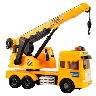 kidmate 孩子王 ST配音大型起重機吊車, 黃色, 1個, 39.5x36x15.5cm