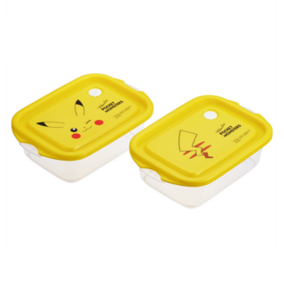 Skater 銀離子輕巧型微波保鮮盒 178 x 119 x 55mm 皮卡丘 180g 500ml, 2個, 1組