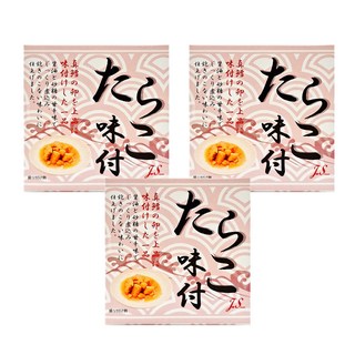 福井 調味鱈魚卵罐, 真鱈卵製成, 70g, 3罐