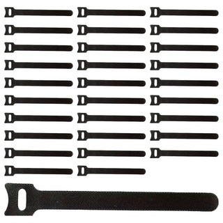 엔더 벨크로 케이블 타이, 블랙, 50개