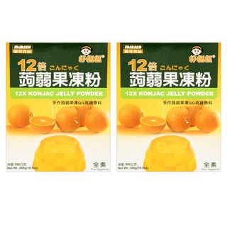 FAIRSEN 惠昇食品 好媽媽 12倍蒟蒻果凍粉 優質凝膠 口感滑嫩有彈性 富含膳食纖維 全素可食 清爽易飽足, 300g, 2盒