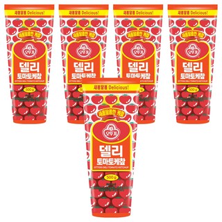 OTTOGI 不倒翁 番茄醬, 500g, 5條