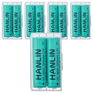 HANLIN充電電池 尖頭 18650, 2個, 5盒