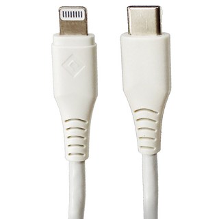 NOVOO Type C to Lightning 快速傳輸線 480Mbps傳輸速度 PD 60W & 5V 2.4A輸出, 1.8m, 白色, 1條