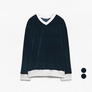 MIXXO 女款絲絨配色運動衫