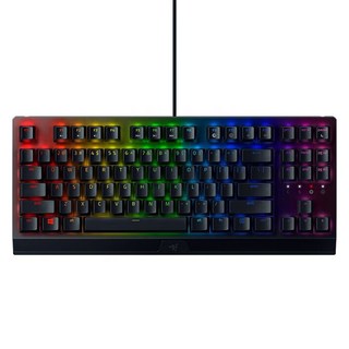 레이저 BlackWidow V3 유선 텐키리스 기계식 리니어 게이밍 키보드, 블랙, RZ03-0349, 녹축
