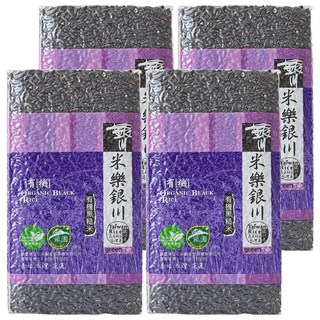 銀川 有機黑糙米, 900g, 4包