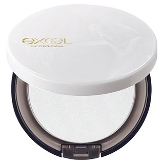 EXCEL 晶彩清透蜜粉餅 10g 透明色 - 日本熱銷，打造自然透亮妝感, 1個