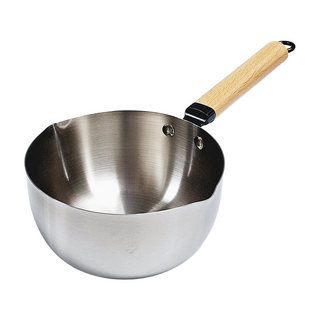 KIYODO 不銹鋼雪平鍋 極厚, 18cm, 銀色, 1個