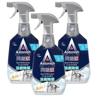 Astonish 抑菌除污浴廁清潔劑 去除水垢、皂垢和頑強汙垢, 750ml, 3瓶