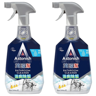Astonish 抑菌除污浴廁清潔劑 去除水垢、皂垢和頑強汙垢, 750ml, 2瓶