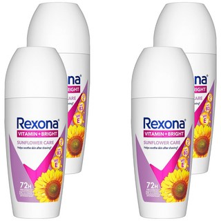 Rexona 蕊娜 制汗爽身香體露 淨亮制汗, 45ml, 4瓶