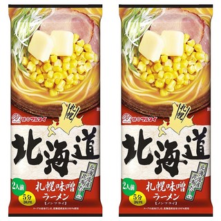 MARUTAI 丸太 北海道札幌味噌拉麵 2人份 216g, 2個