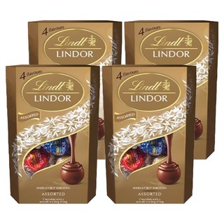 Lindt 瑞士蓮 LINDOR LINDOR綜合巧克力球, 200g, 4盒