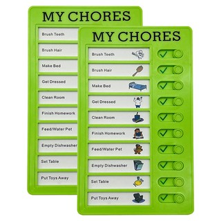 마다꾸미 일일 체크리스트 플래너 습관 보드판, 그린, 2개