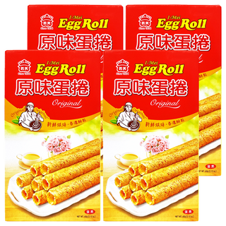 義美 蛋捲 原味, 60g, 4盒