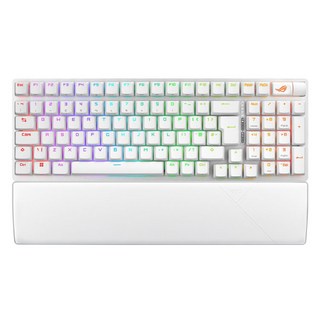 ASUS 華碩 無線電競鍵盤 原廠保固, ROG Strix Scope II 96, 白色, 風暴軸