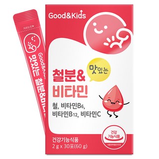 Good&Kids 美味鐵和維生素嬰兒草莓口味 30p, 1個, 60g