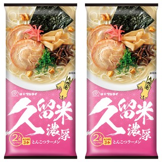 MARUTAI 丸太 久留米濃厚豚骨風味拉麵 2人份 194g, 2個