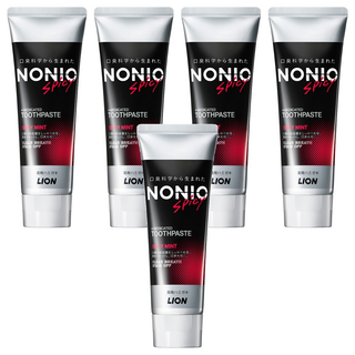 LION 獅王 NONIO 終結口氣牙膏 酷樂薄荷 口氣清新 日本產, 130g, 5條