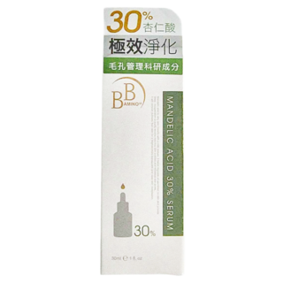 BB AMINO 科研 30%杏仁酸煥膚精華液，重點保養 深層煥膚, 30ml, 1瓶