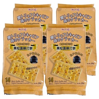 御之味 黑松露魚子醬風味蘇打餅乾 280g, 4包