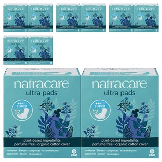 나트라케어 울트라 패드 생리대 날개형 수퍼, 중형, 12개입, 10개