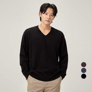 캐럿 남성용 데일리 소프트 촉감 브이넥 스웨터