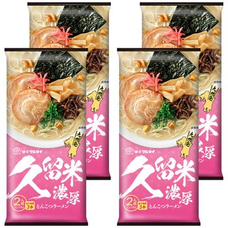 MARUTAI 丸太 久留米濃厚豚骨風味拉麵 2人份 194g, 4個