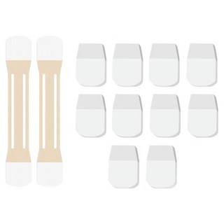 Mpini舒適的頸紋提拉貼, 10入, 1個