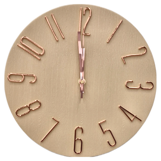 SUNORO 掛鐘 靜音指針 創意裝飾 北歐風格, 藕色