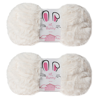 yarna 하이 바니 털실 100g, 02아이보리, 2개