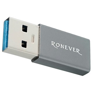 RONEVER Type-C to USB3.0轉接頭 PC-TU01 33 x 13 x 6mm, 太空灰, 1個, 33mm