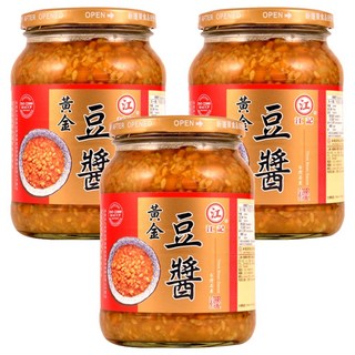 江記 黃金豆醬 無添加防腐劑、人工色素, 840g, 3罐