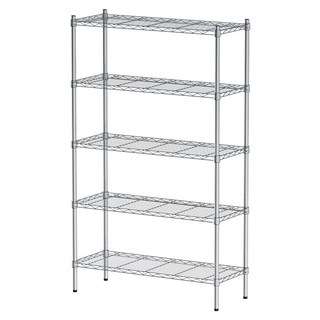dayneeds 日需百備 輕型 鎖管 鐵力士架/收納層架/鞋架/展示架/層架/鐵架, 電鍍, 5層